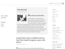 Tablet Screenshot of justlikefamilyblog.com